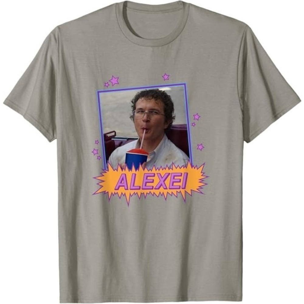 Stranger Things Alexei Slurping On A Slushie Funny Shot T-Shirt